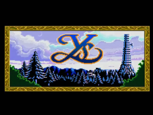 Ys Books I & II title screen for TurboGrafx CD